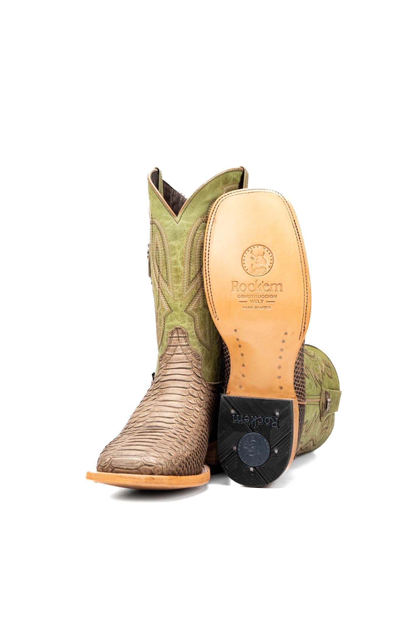 Renegate Python Square Toe Cowboy Boot