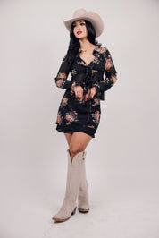 Floral Print Mini Skirt