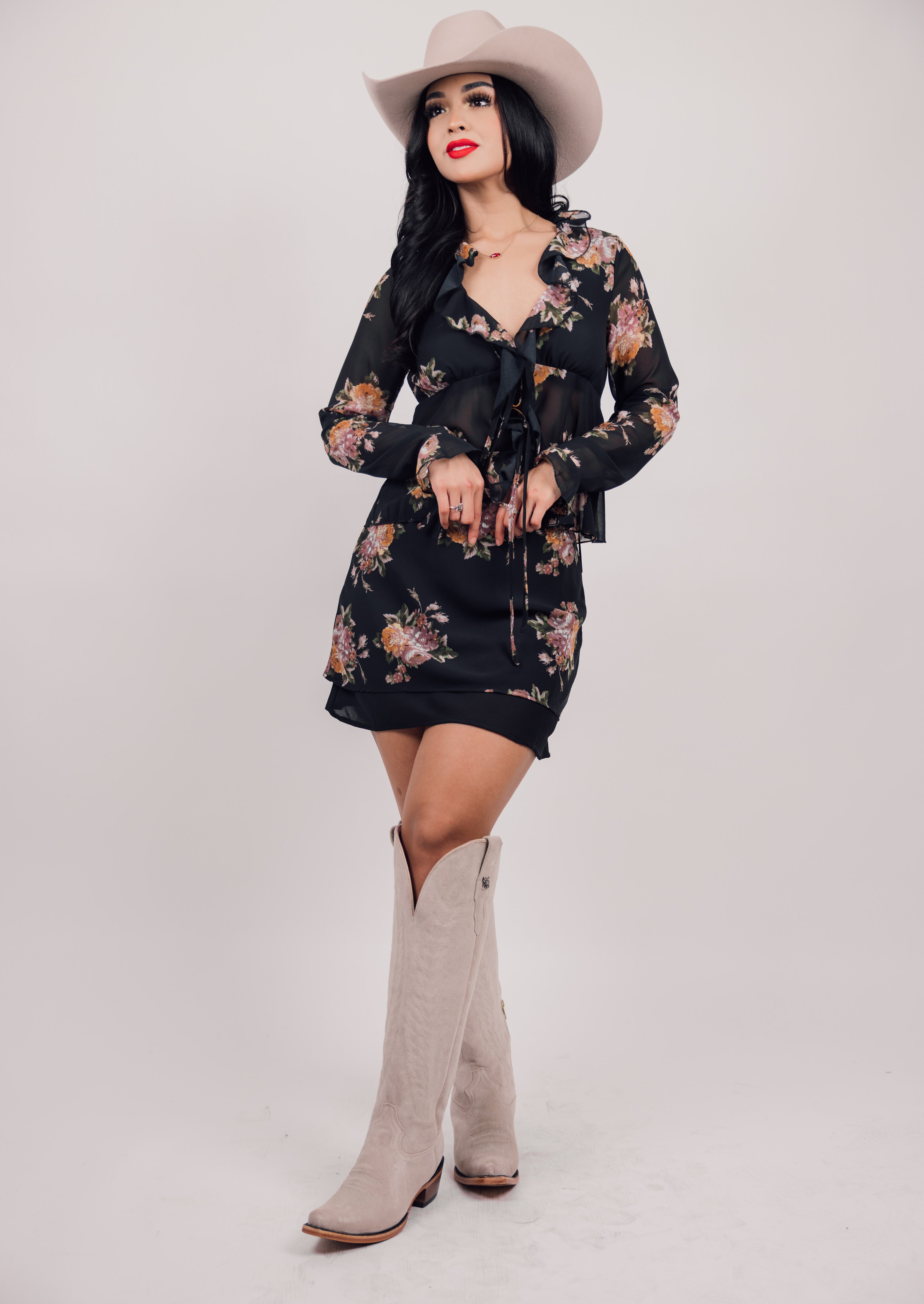 Floral Print Mini Skirt