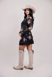 Floral Print Mini Skirt
