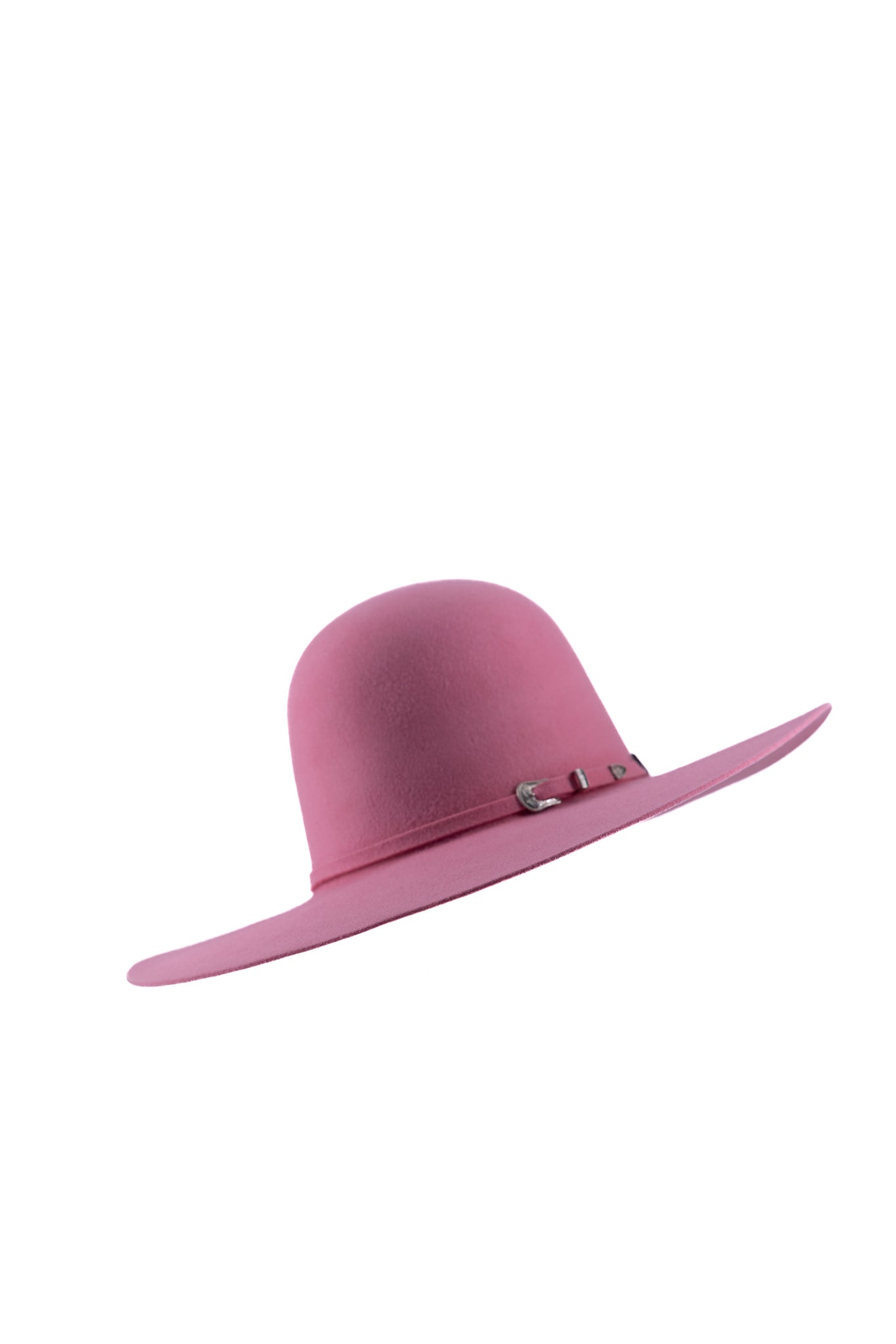 Pink Belt Buckle Trim Wide Brim Felt Hat ?Pink Cattleman Felt Cowgirl Hat ? Sparkle Ridge? main image 4