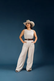 Sleeveless Woven Jumpsuit