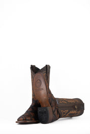 Women Big Bass Pirarucu Square Toe Cowgirl Boot FINAL SALE