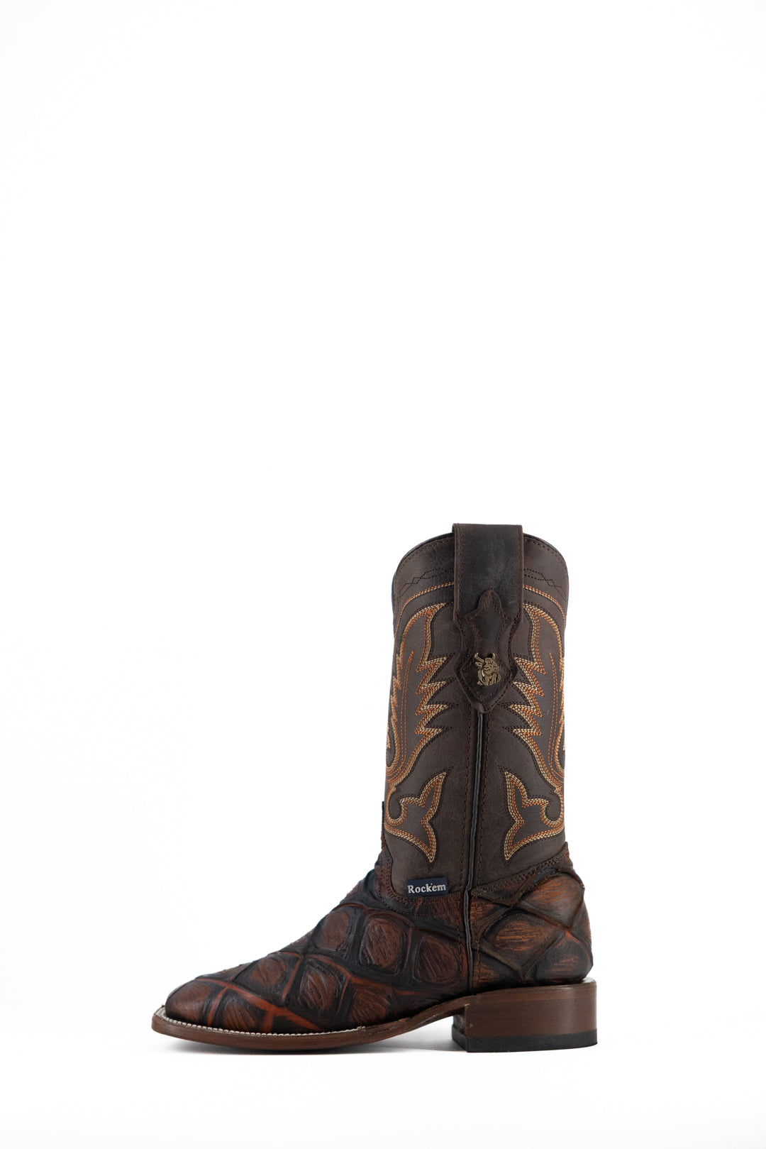 Women Big Bass Pirarucu Square Toe Cowgirl Boot FINAL SALE