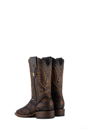 Women Big Bass Pirarucu Square Toe Cowgirl Boot FINAL SALE