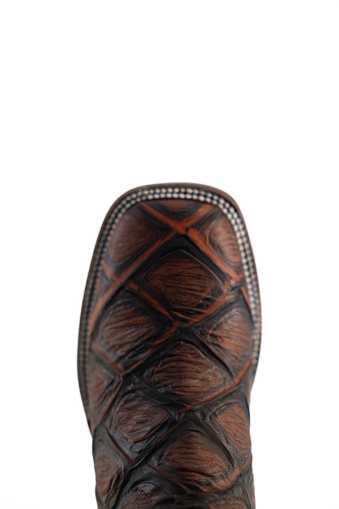 Women Big Bass Pirarucu Square Toe Cowgirl Boot FINAL SALE