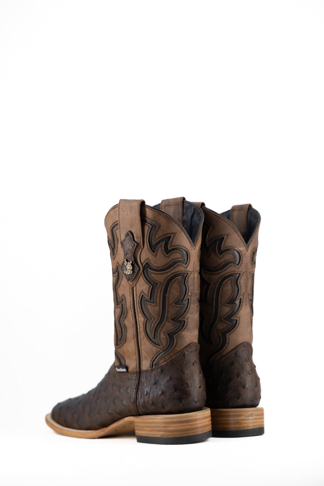 Bruce Ostrich Clone Square Toe Cowboy Boot FINAL SALE