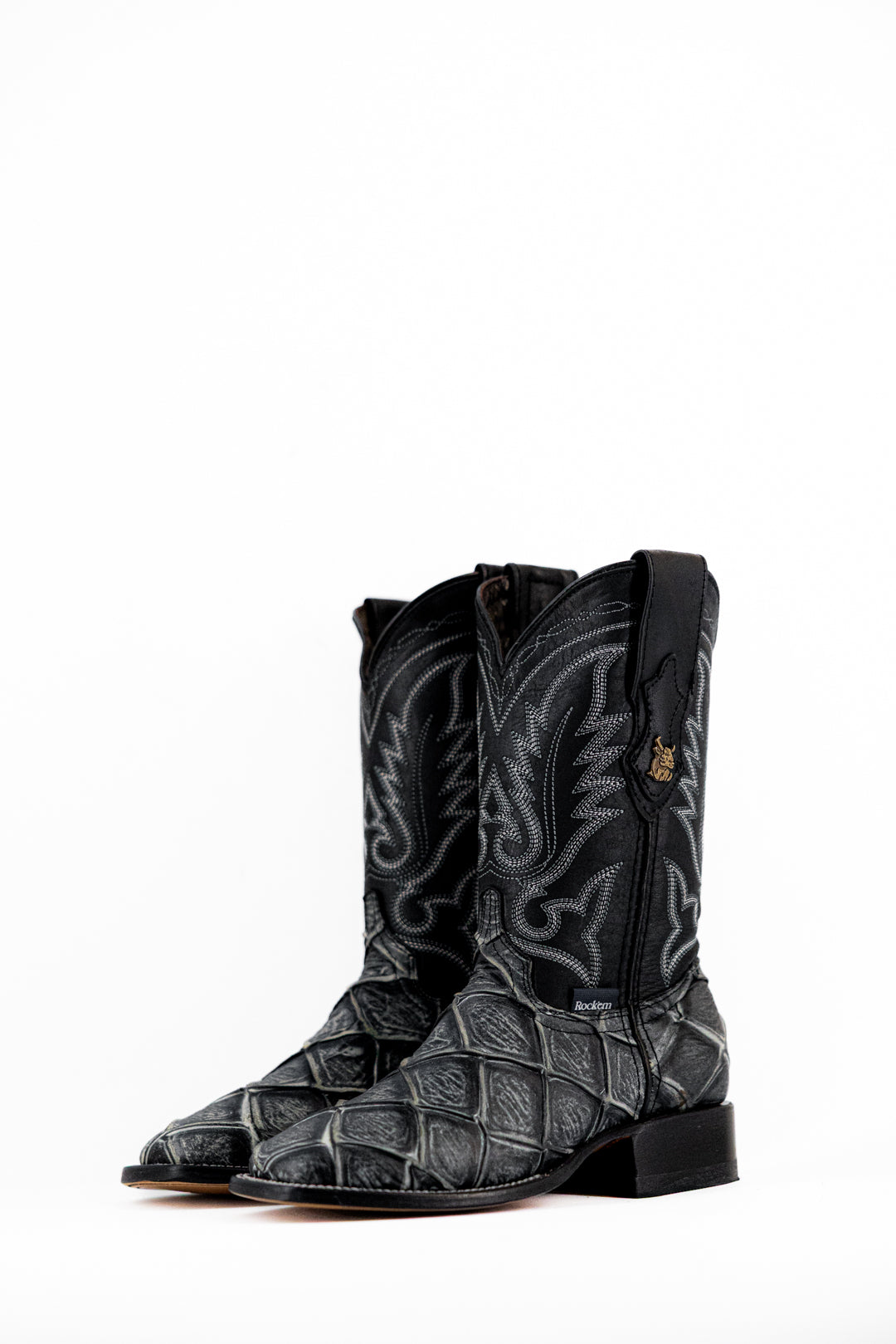 Women Big Bass Pirarucu Square Toe Cowgirl Boot FINAL SALE