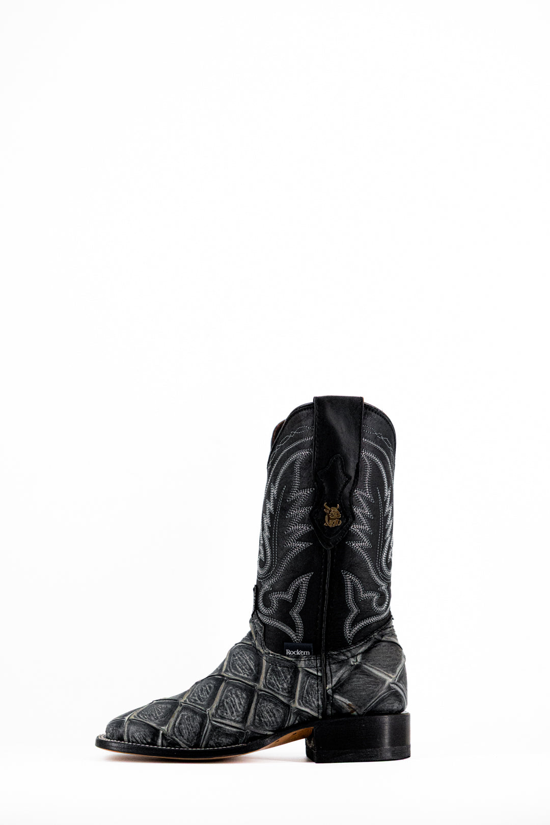 Women Big Bass Pirarucu Square Toe Cowgirl Boot FINAL SALE