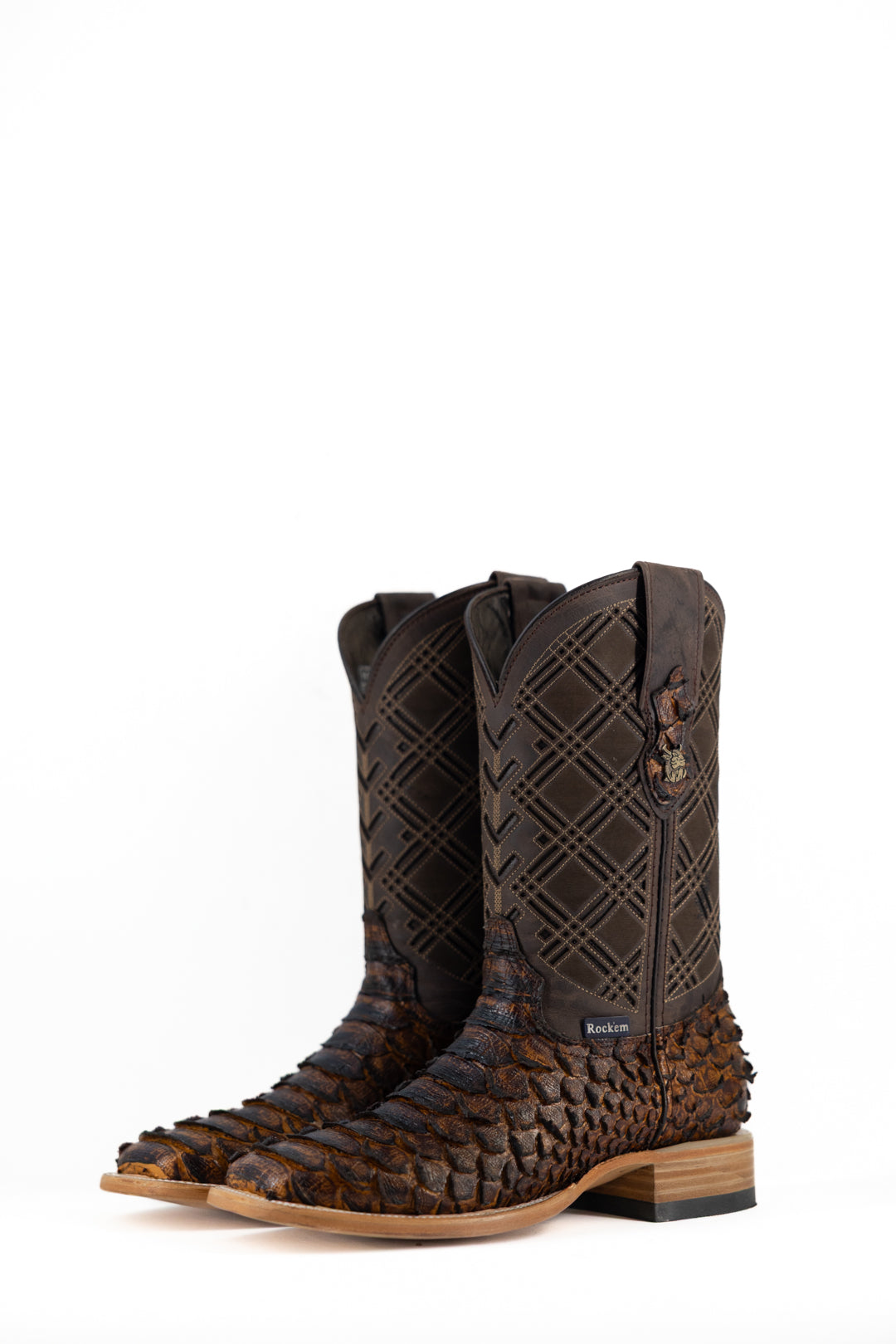 Bradley Python Square Toe Cowboy Boot
