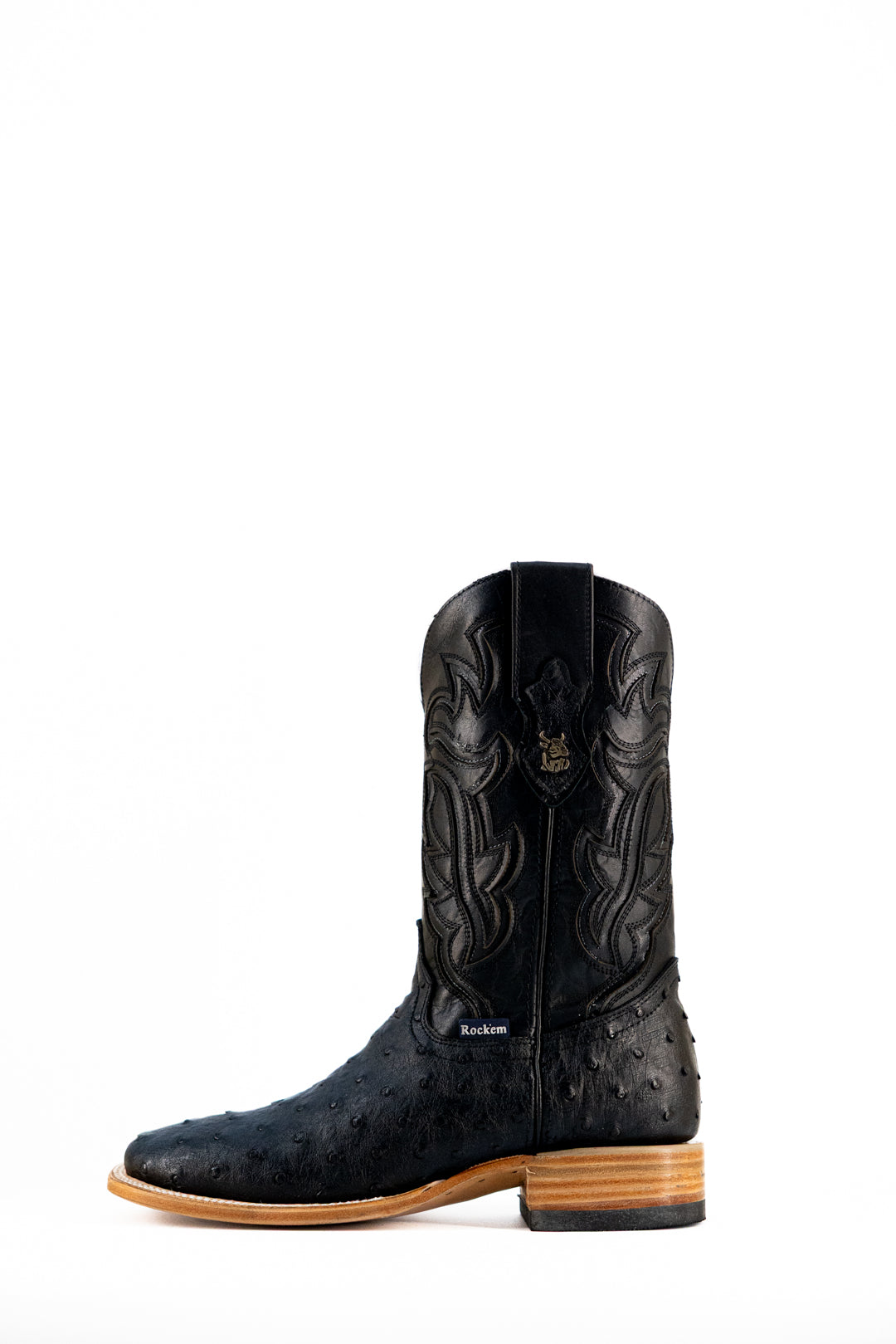 Bruce Ostrich Clone Square Toe Cowboy Boot FINAL SALE