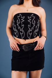Mid Waist Mini Skirt