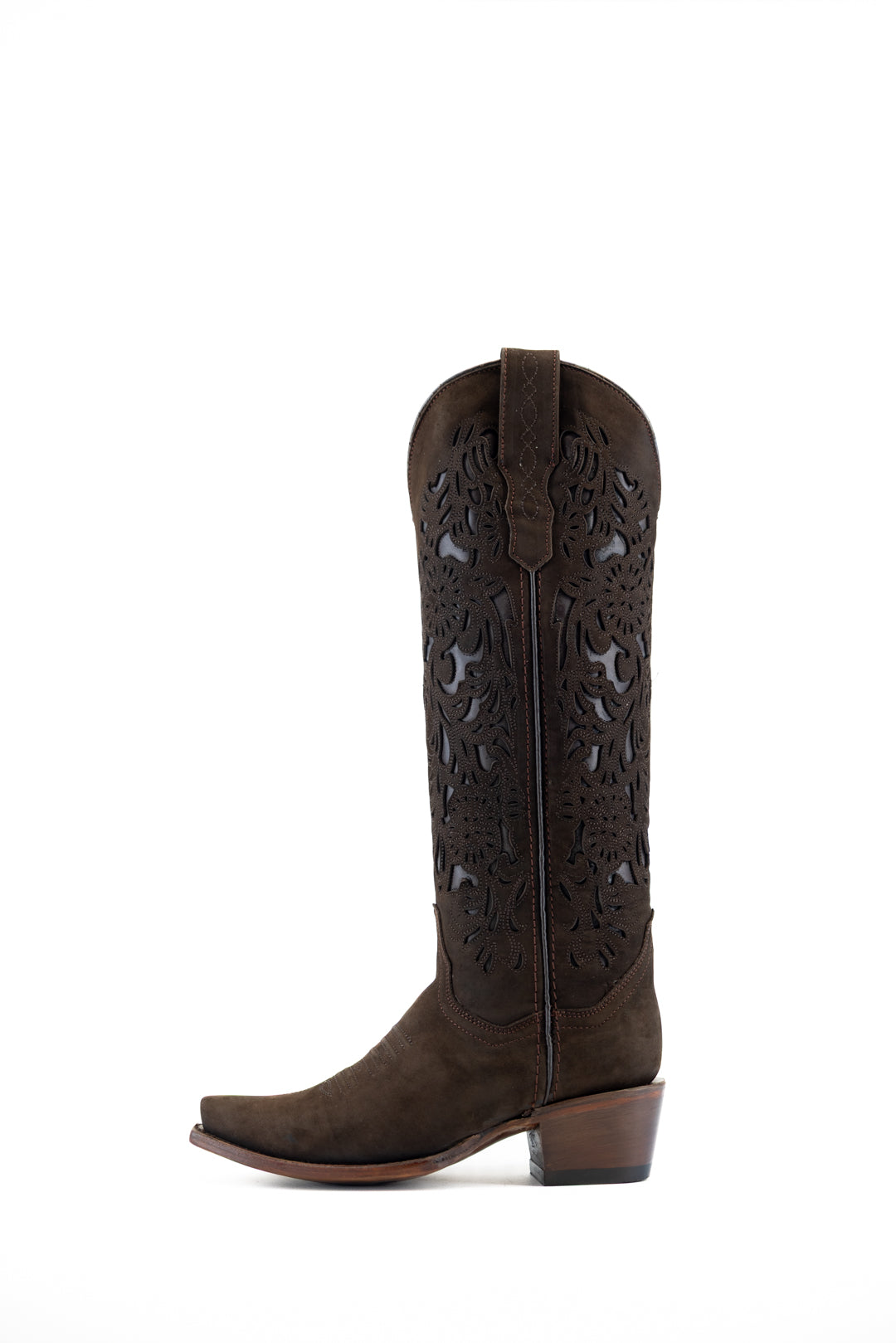 Ximena Suede Tall Snip Toe Cowgirl Boot FINAL SALE