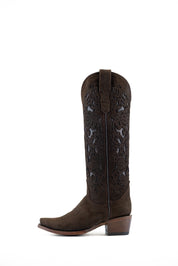 Ximena Suede Tall Snip Toe Cowgirl Boot FINAL SALE