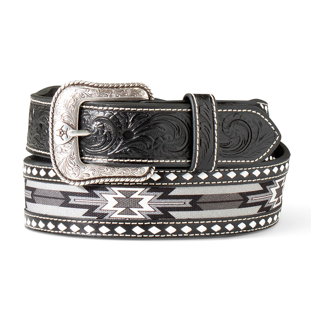Ariat Black Diamond Lacing Kids Belt – Rock display picture 2