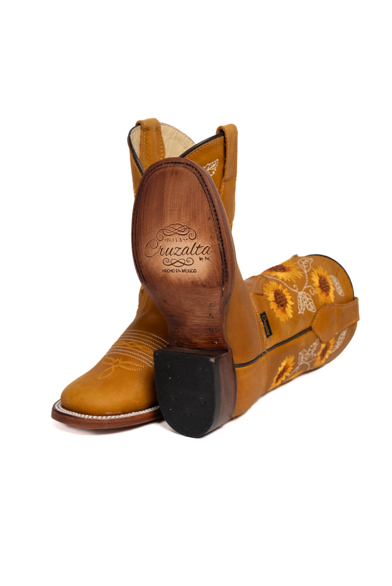 Little Sunflower Square Toe Cowgirl Boot