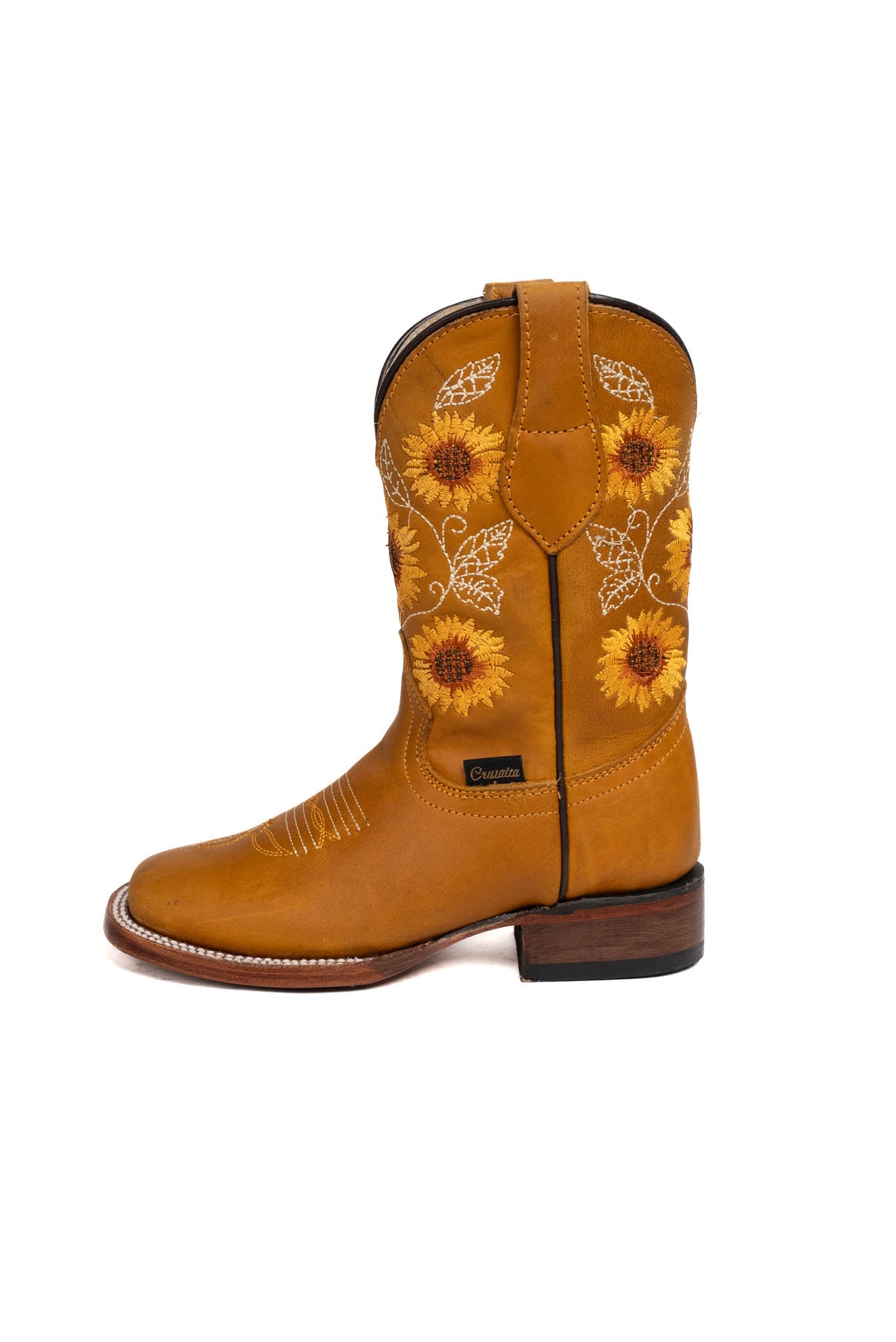 Little Sunflower Square Toe Cowgirl Boot