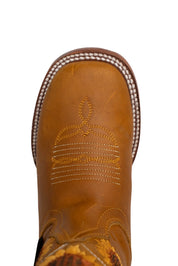 Little Sunflower Square Toe Cowgirl Boot
