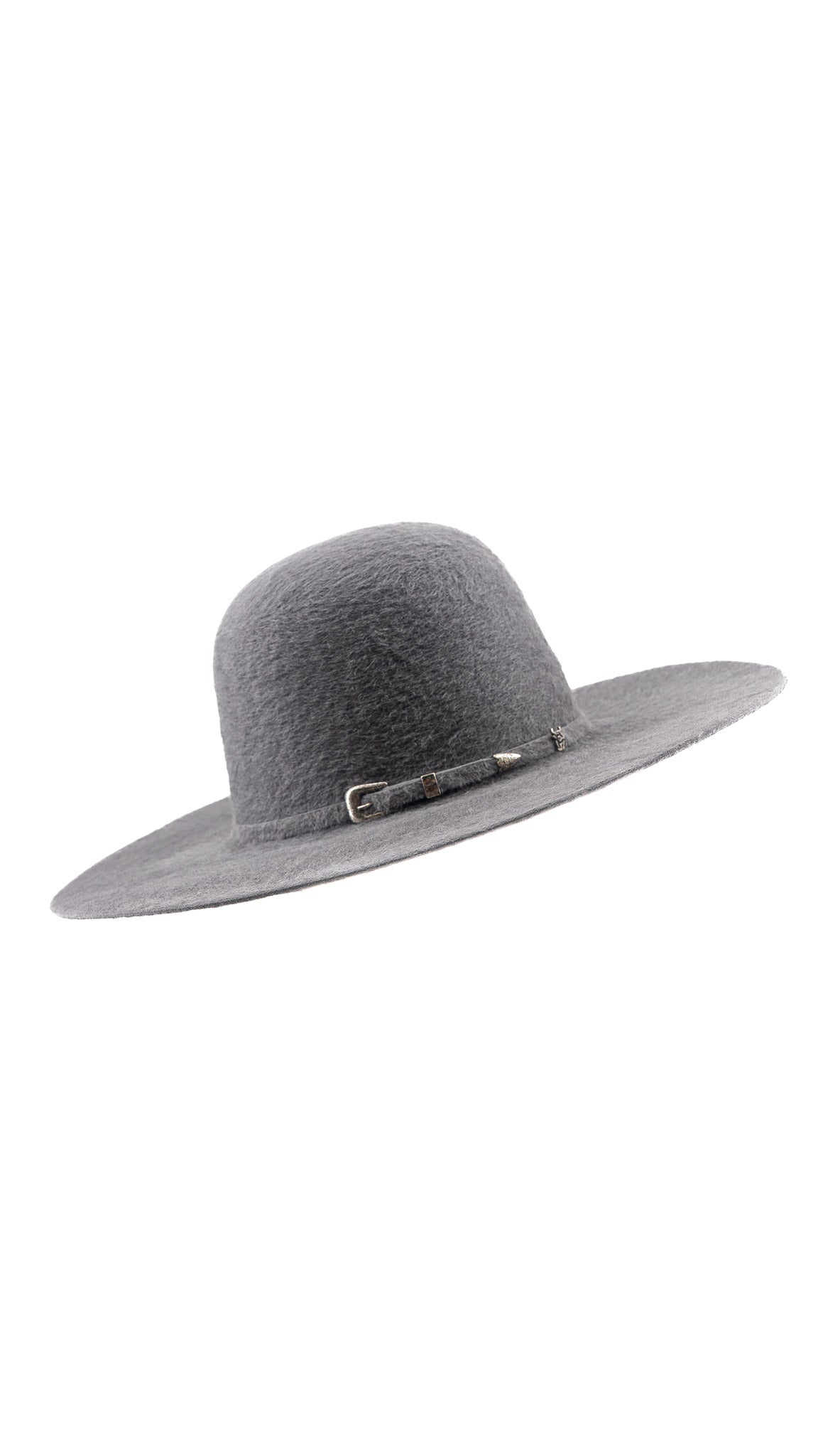 Rock'em 10X Dark Gray Grizzly Fur Open Crown Felt Cowboy Hat – Rock'Em