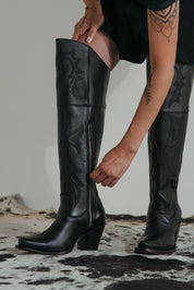 Blanca J Knee High Snip Toe Cowgirl Boot FINAL SALE