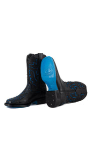 Little Kids Bruce Python Blue Bottom Cowboy Boot