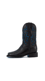 Little Kids Bruce Python Blue Bottom Cowboy Boot