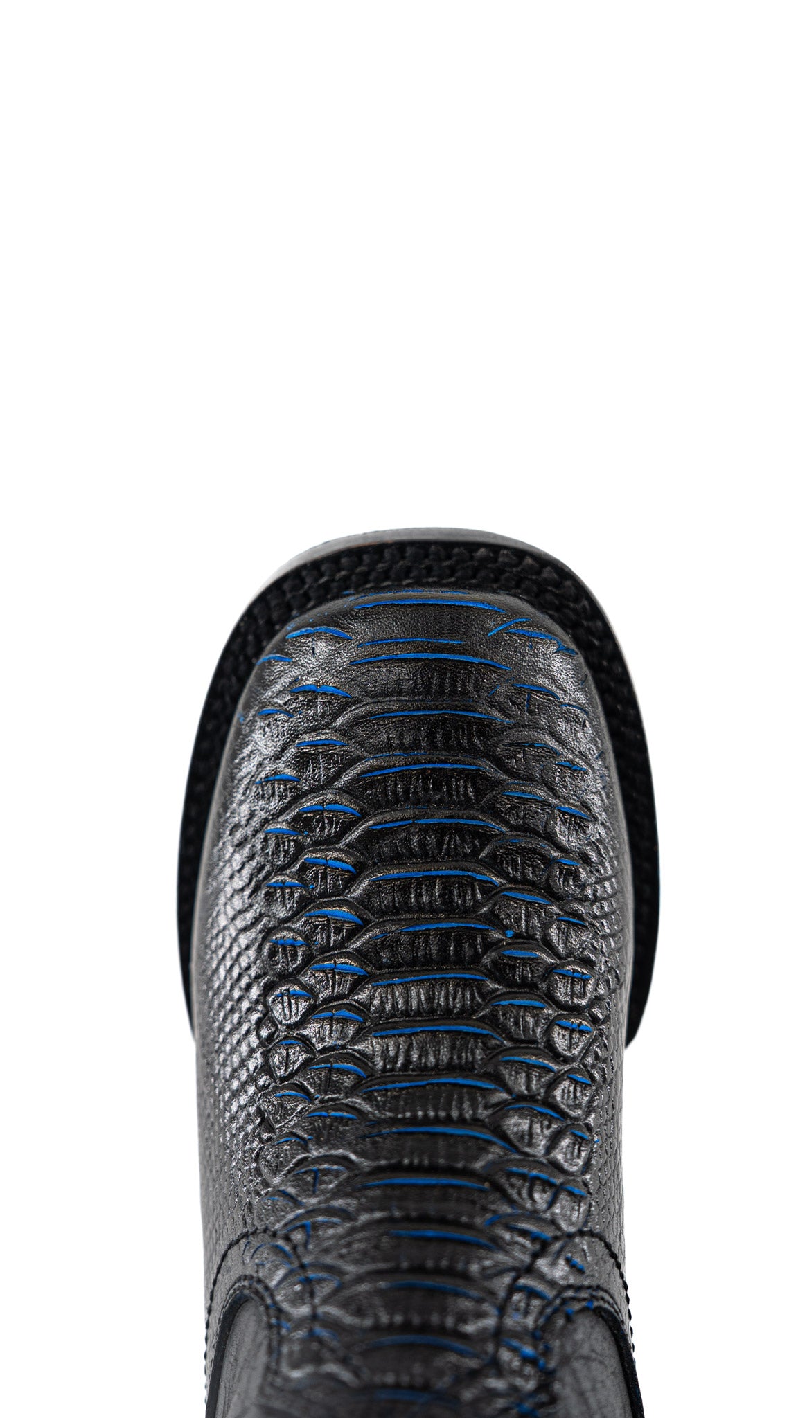 Little Kids Bruce Python Blue Bottom Cowboy Boot