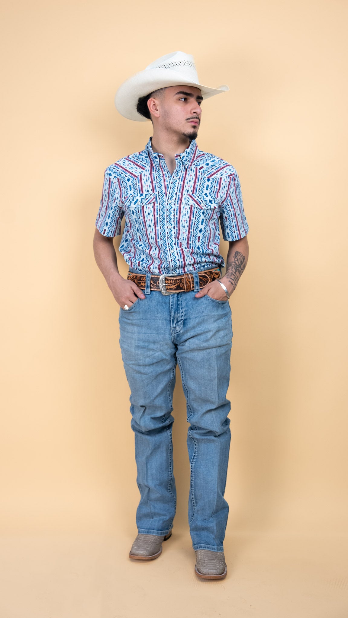 Panhandle Short Sleeve Hartman Pearl Snap