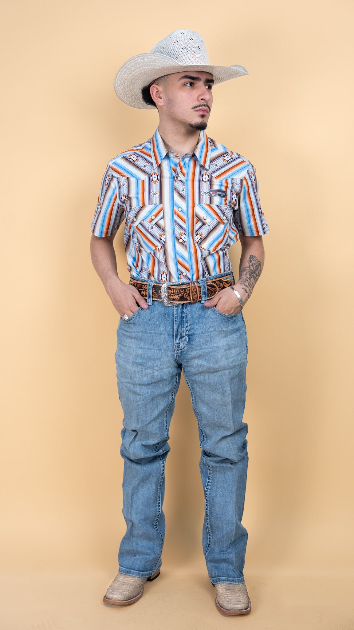 Rock & Roll Short Sleeve Moore Pearl Snap