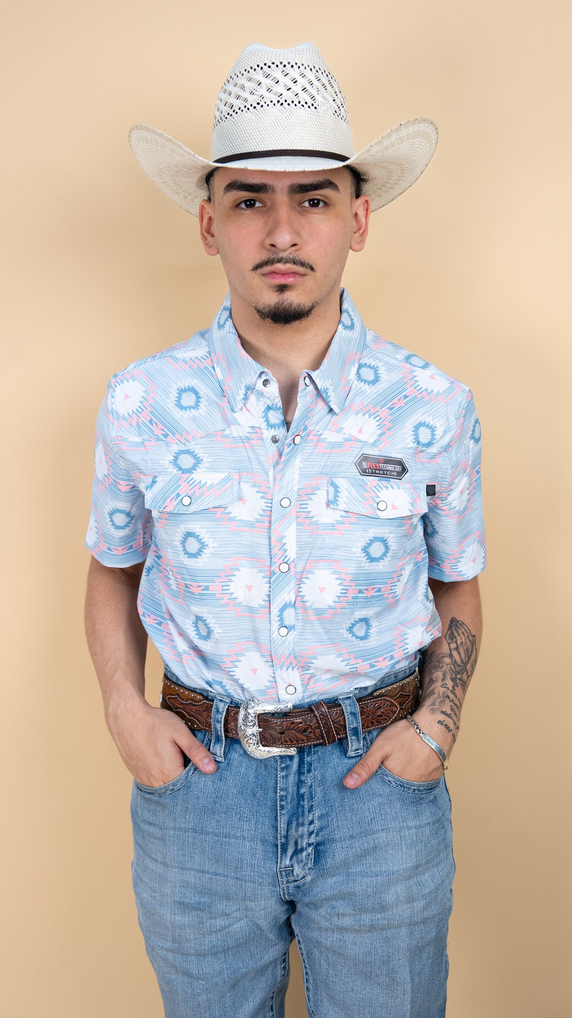 Rock & Roll Short Sleeve Tuner Pearl Snap