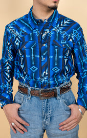Rock & Roll Long Sleeve Aztec Tek Pearl Snap