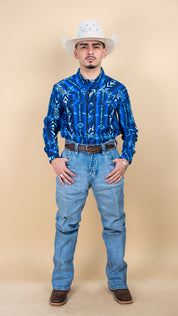 Rock & Roll Long Sleeve Aztec Tek Pearl Snap