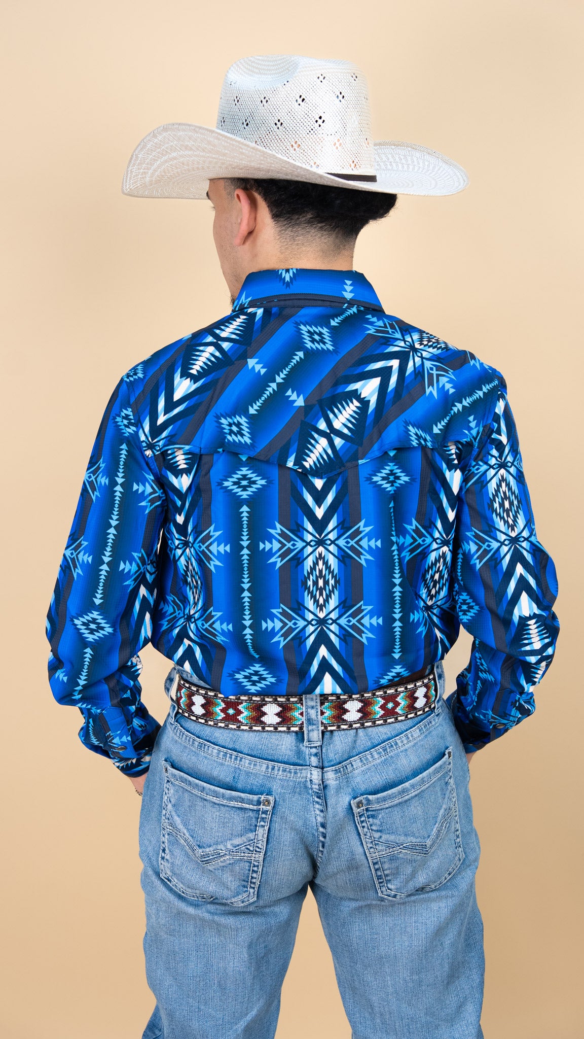 Rock & Roll Long Sleeve Aztec Tek Pearl Snap