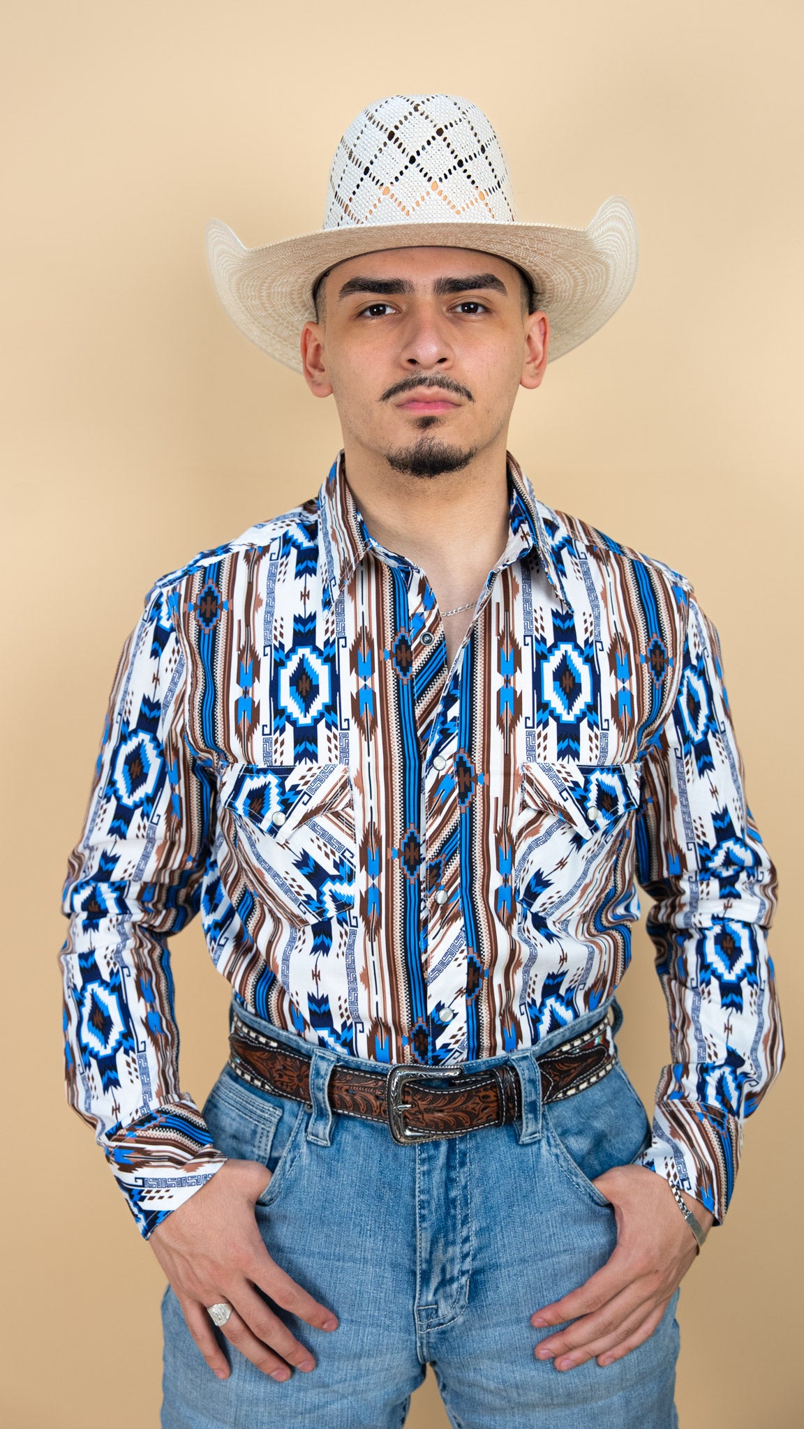 Rock & Roll Long Sleeve Farrell Pearl Snap