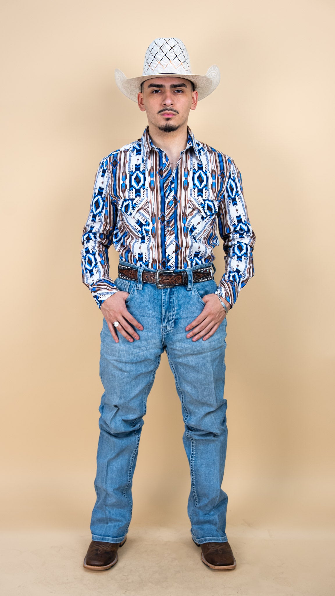 Rock & Roll Long Sleeve Farrell Pearl Snap