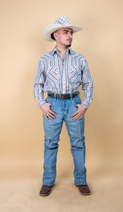 Panhandle Long Sleeve Monk Pearl Snap