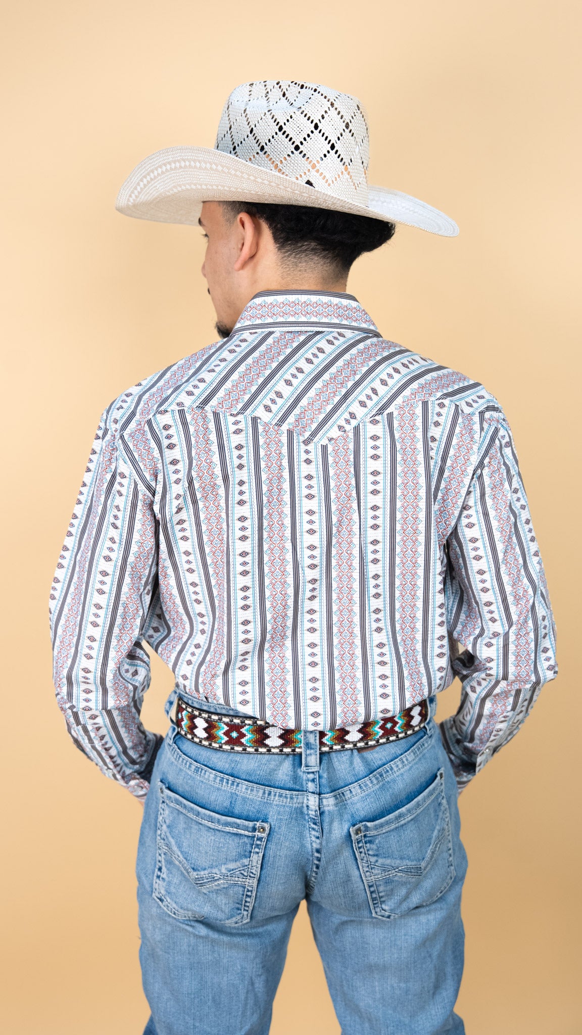Panhandle Long Sleeve Monk Pearl Snap