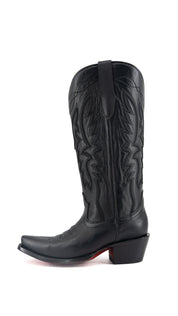 Alexia Red Bottom Snip Toe Midi Wide Calf Cowgirl Boot