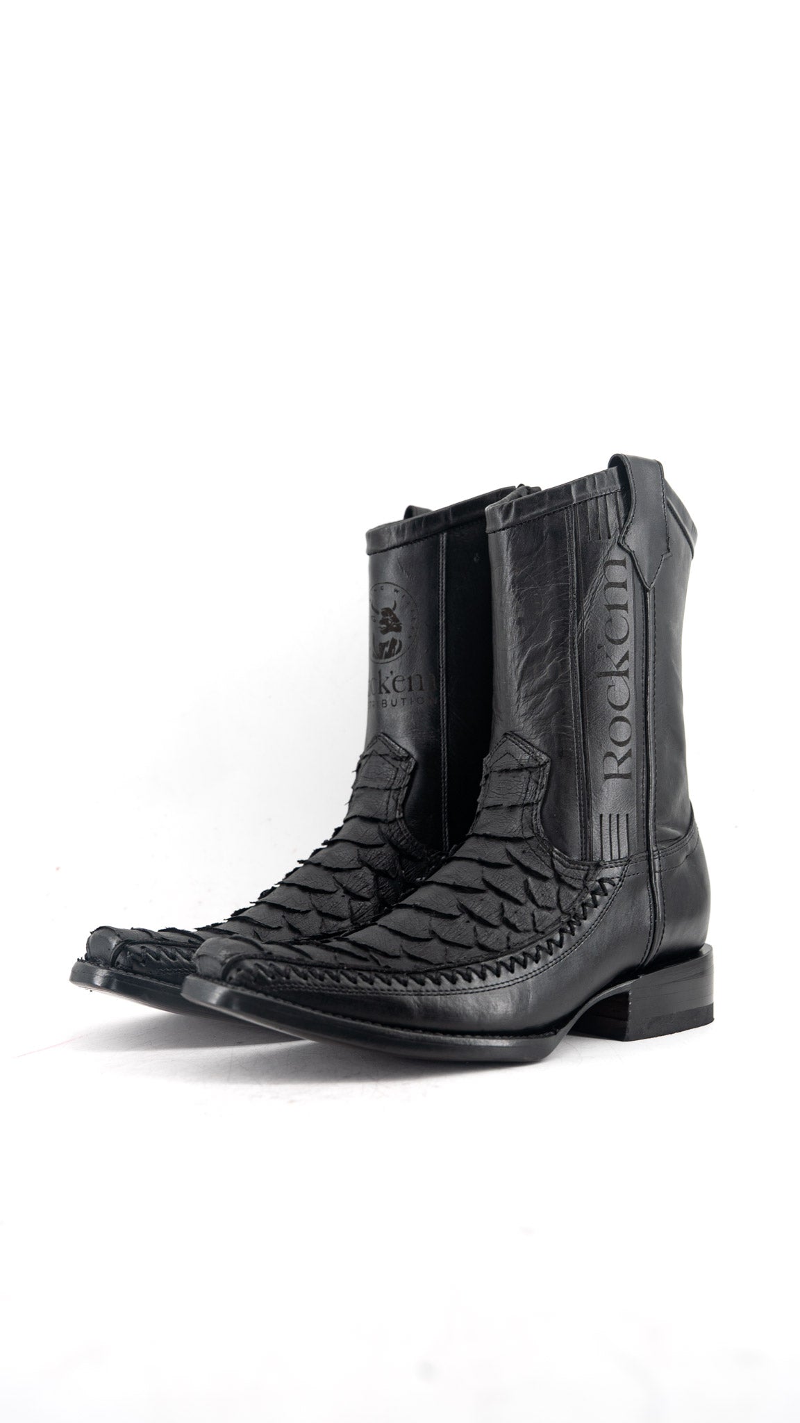 Tenner Giant Python Matte Narrow Toe Cowboy Boot