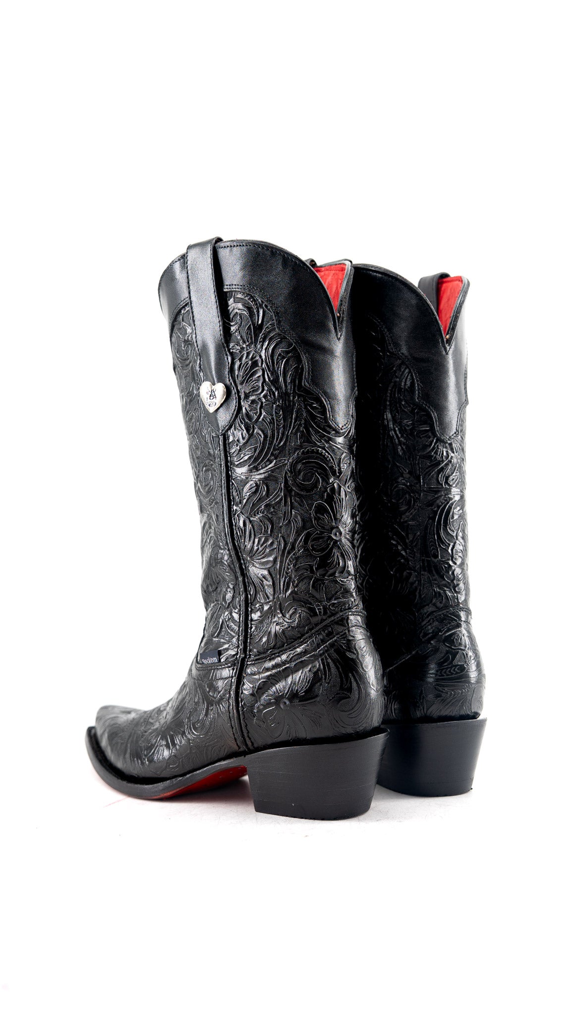 Ruby Tooled Red Bottom Snip Toe Cowgirl Boot