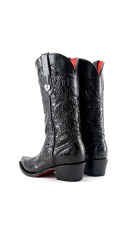 Ruby Tooled Red Bottom Snip Toe Cowgirl Boot