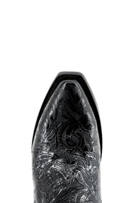 Ruby Tooled Red Bottom Snip Toe Cowgirl Boot