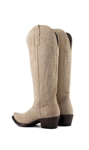 Georgina Suede Wide Calf Snip Toe Cowgirl Boot FINAL SALE