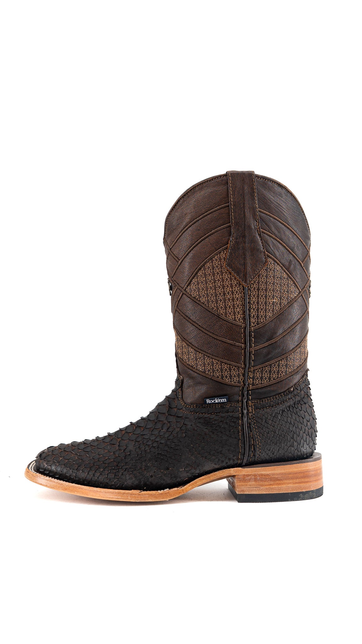Prescott Python Exotic Square Cowboy Boot