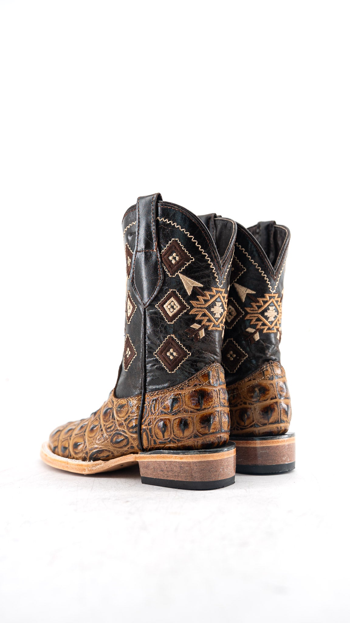Little Caiman Hornback Azteck Pro Rodeo Kids Boot