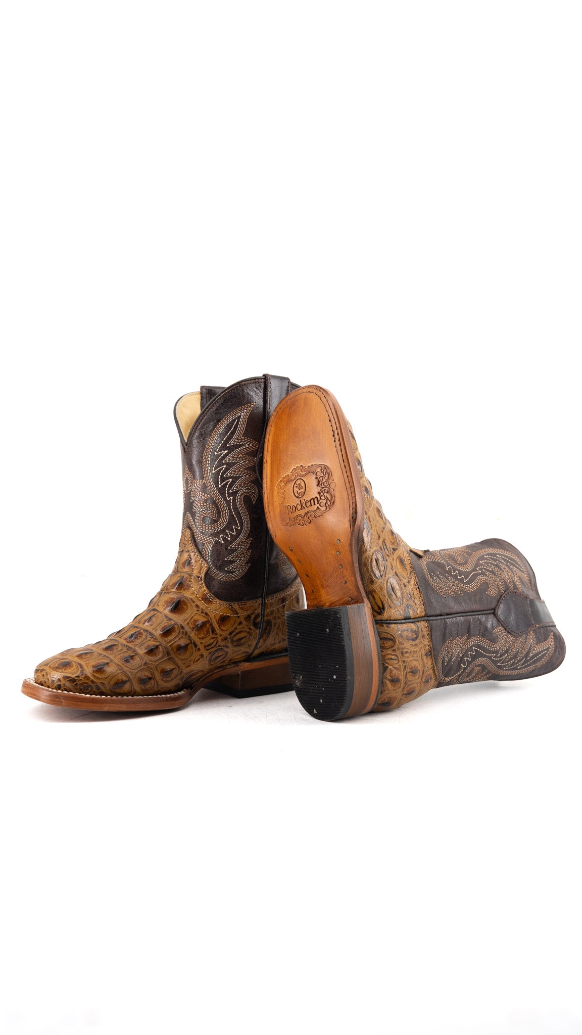 Little Caiman Hornback Pro Rodeo Kids Boot