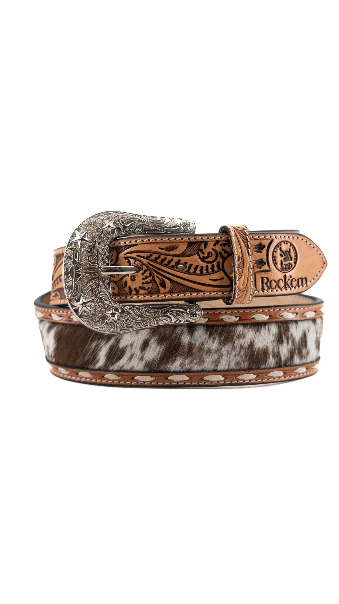Cattleman Cowhide Cowboy Belt