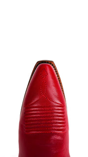 Dalia Midi Red Bottom Wide Calf Snip Toe Cowgirl Boot