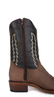 Lawrence Python Round Toe Cowboy Boot FINAL SALE