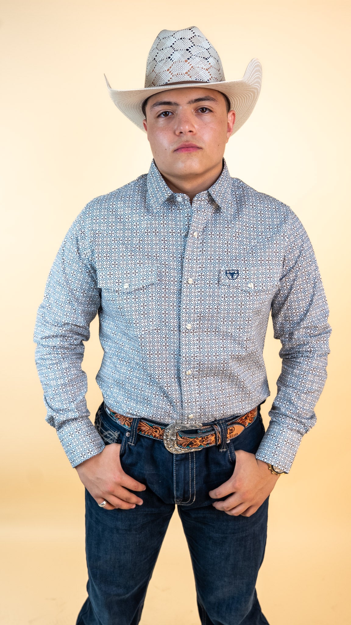 Platini Long Sleeve Jayson  Pearl Snap